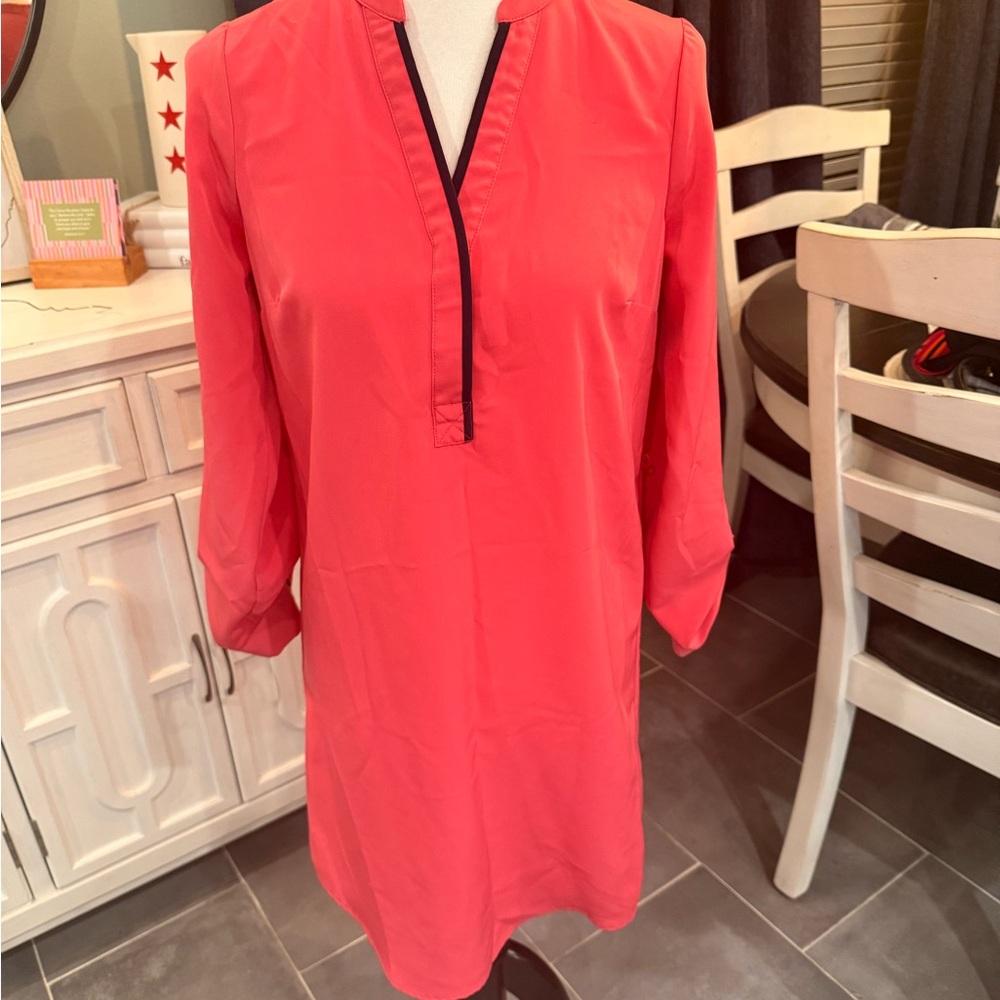 The Limited Coral Dress with Black Trim